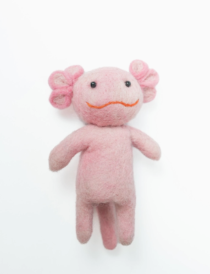 Axolotl Felt Puppet