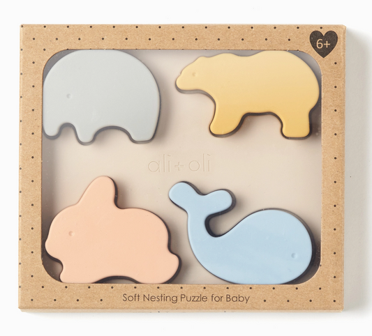 Baby Soft Silicone Mini-Animal Puzzle
