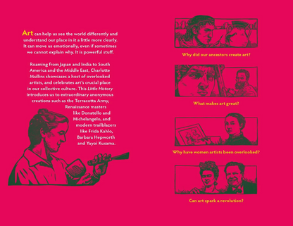 page from the book "A Little History of Art" by Charlotte Mullins.