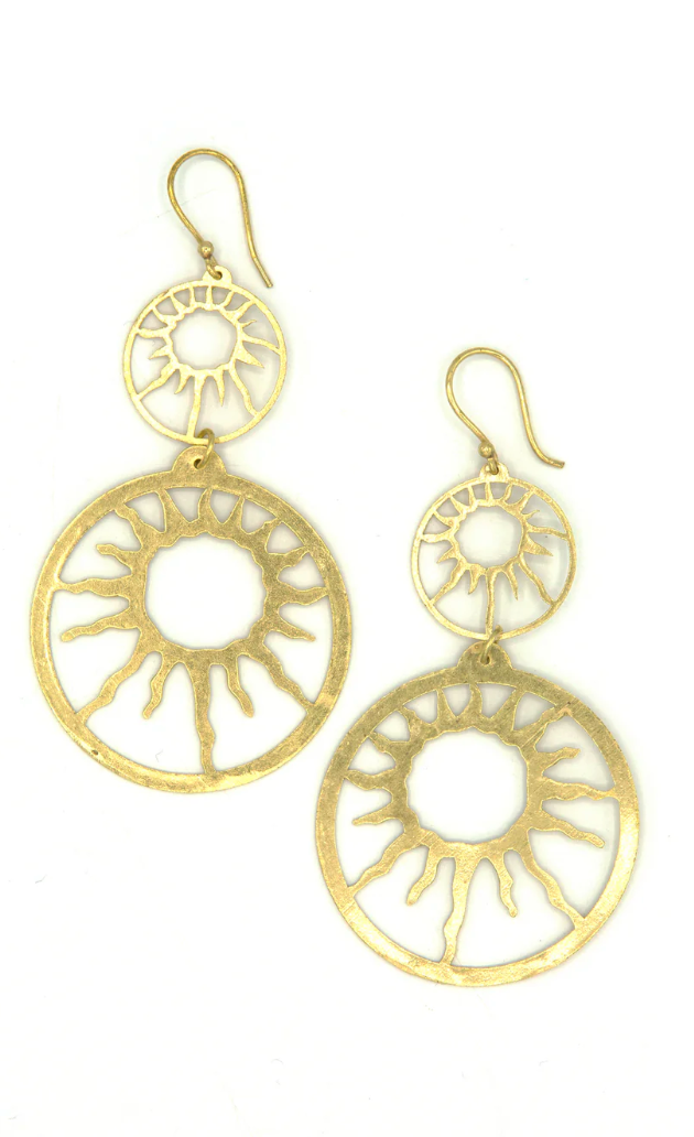 Photograph of Sol Statement Earrings.