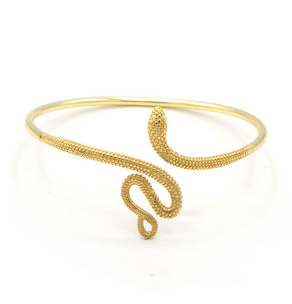 Photograph of Viper Snake Cuff Bracelet Brass.