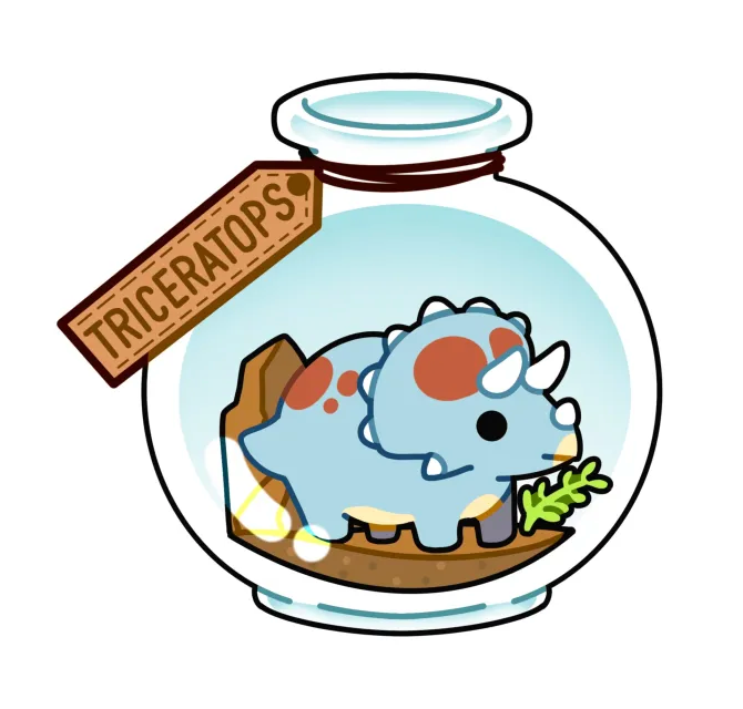 Dinosaurs in a Jar Stickers