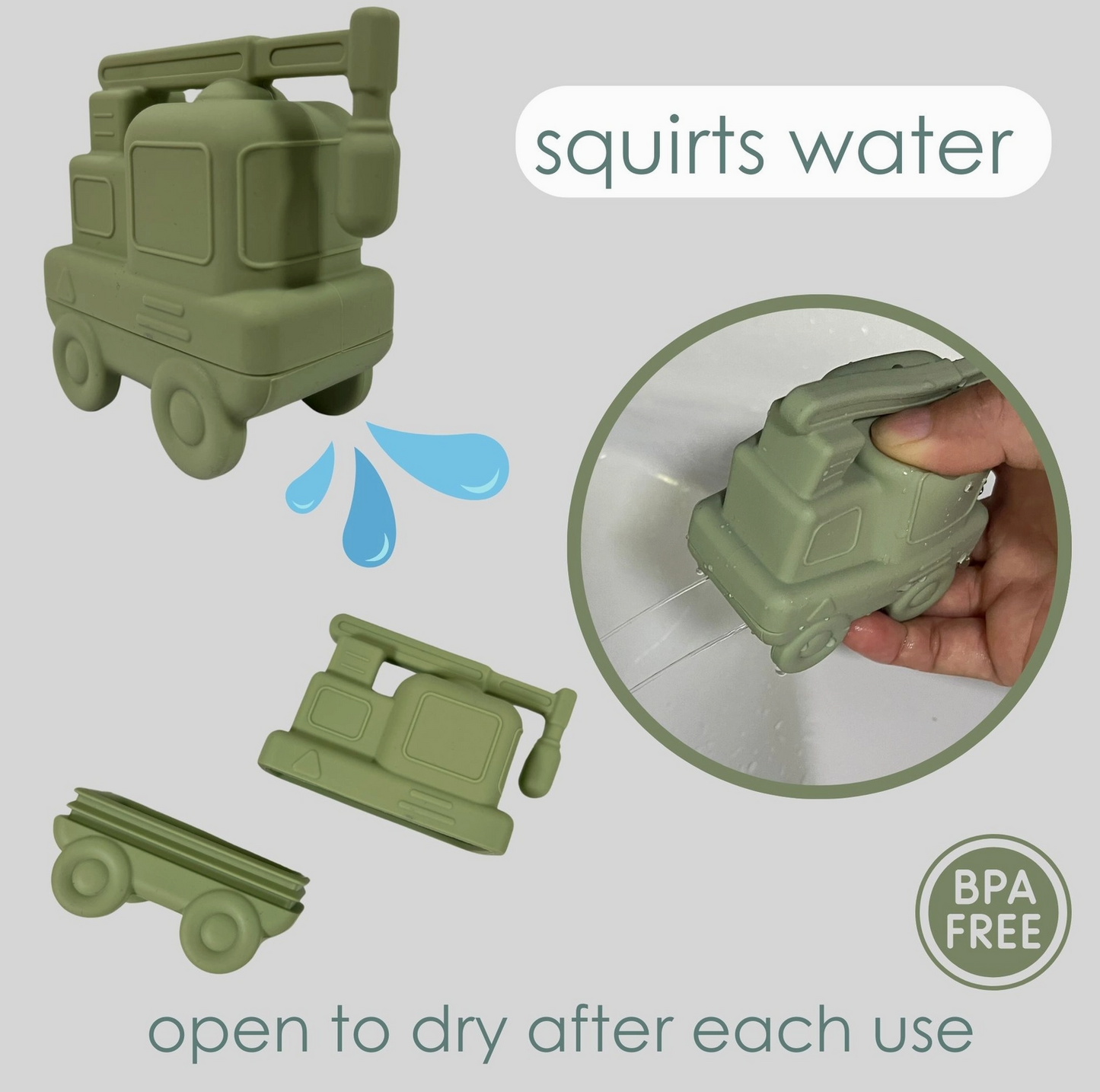 Ali+Oli Squirt Water Bath Toy Set