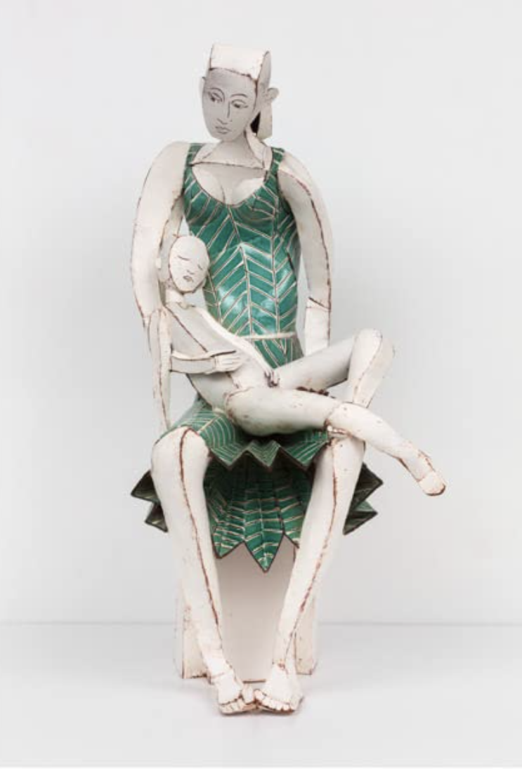 Mother child sculpture from ‘To Begin Again: Artists and Childhood’