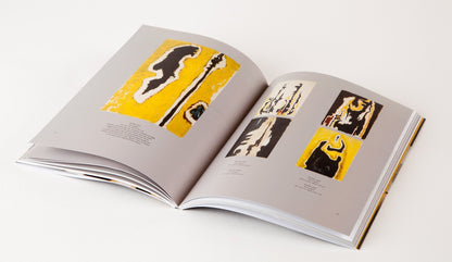 Photo of the open ‘Clyfford Still: The Works on Paper’ book. Pages 88 and 89 featuring PH- 489.