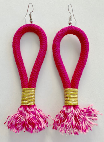 Inkulu Cotton Rope Earrings