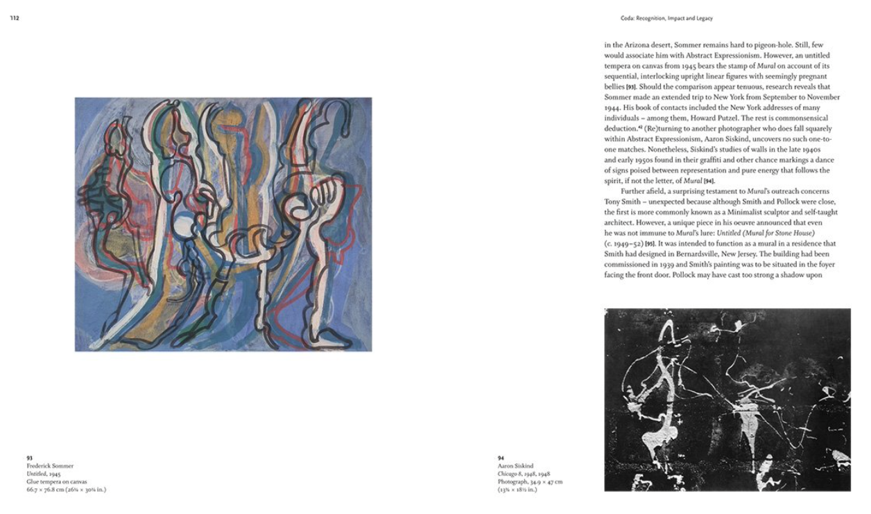 Page 112/113 from ‘Jackson Pollock's Mural: Energy Made Visible’