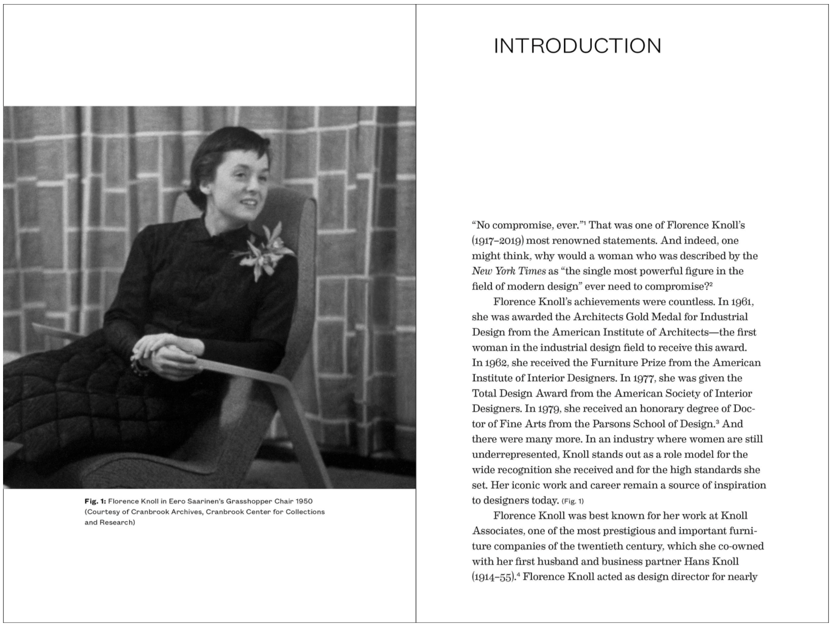 Introduction from ‘No Compromise: The Work of Florence Knoll’