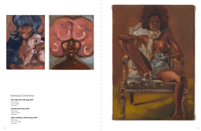 Inside page from ‘Women Painting Women’ featuring paintings by Somaya Critchlow