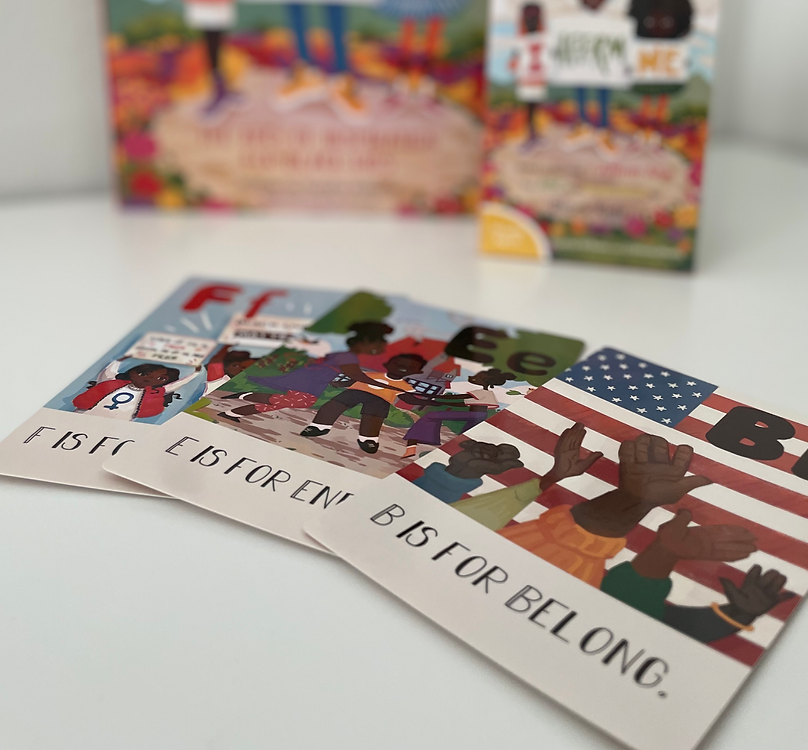 Assortment of I Affirm Me: The ABCs of Inspiration for Black Kids Flashcards