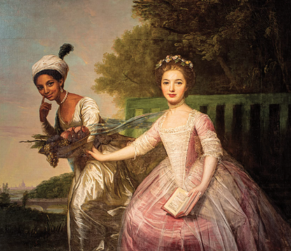 ‘Dido Elizabeth Belle and Lady Elizabeth Murray at Kenwood House’ c 1776, oil on canvas