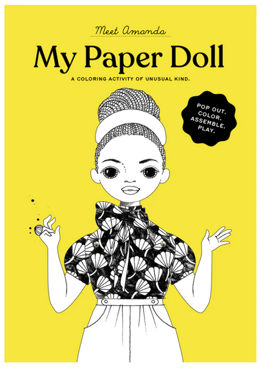 'Amanda Coloring Paper Doll' packaging